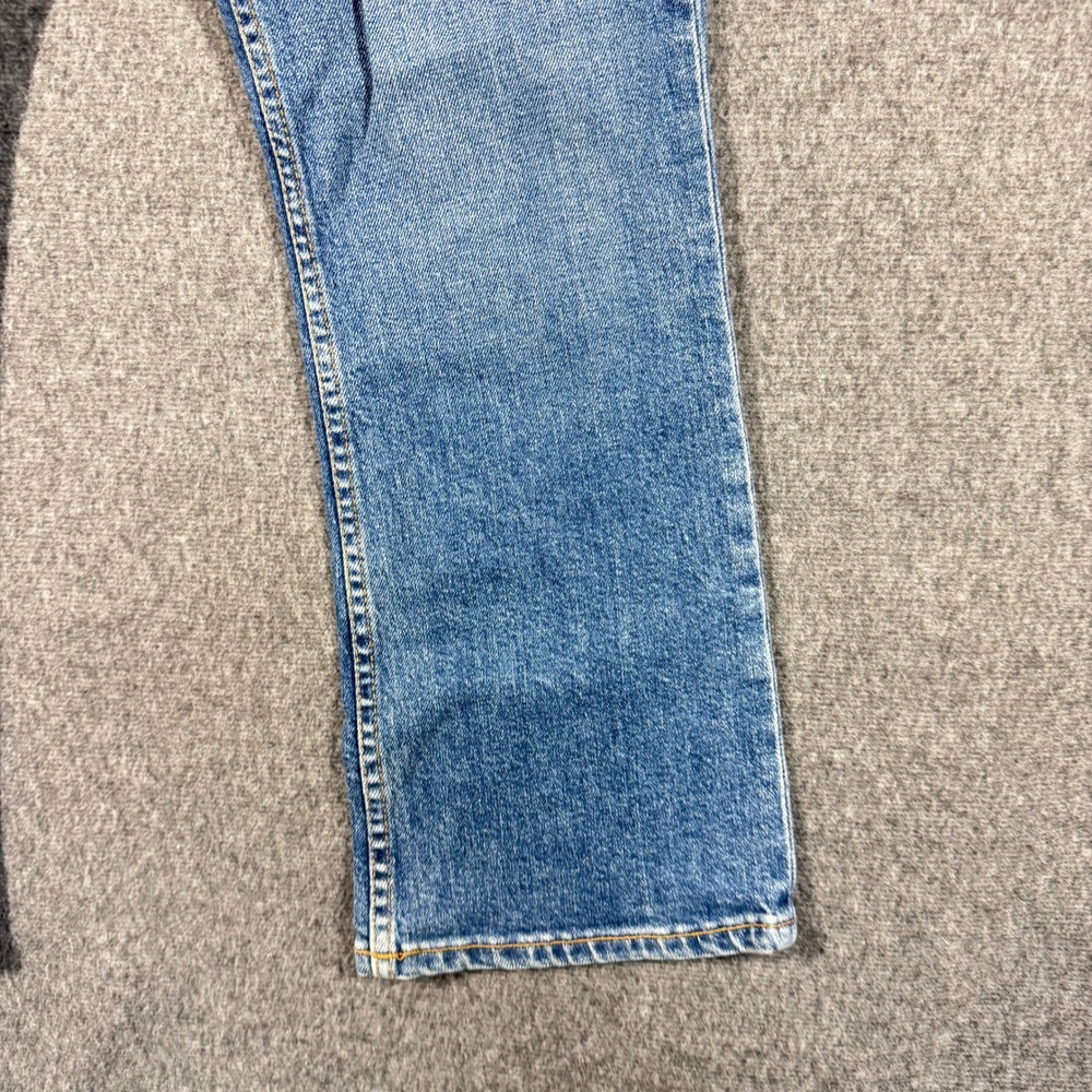RE/DONE Originals Womens High Rise Kick Flare Jeans Blue Size 32 Made in USA - Picture 3 of 13